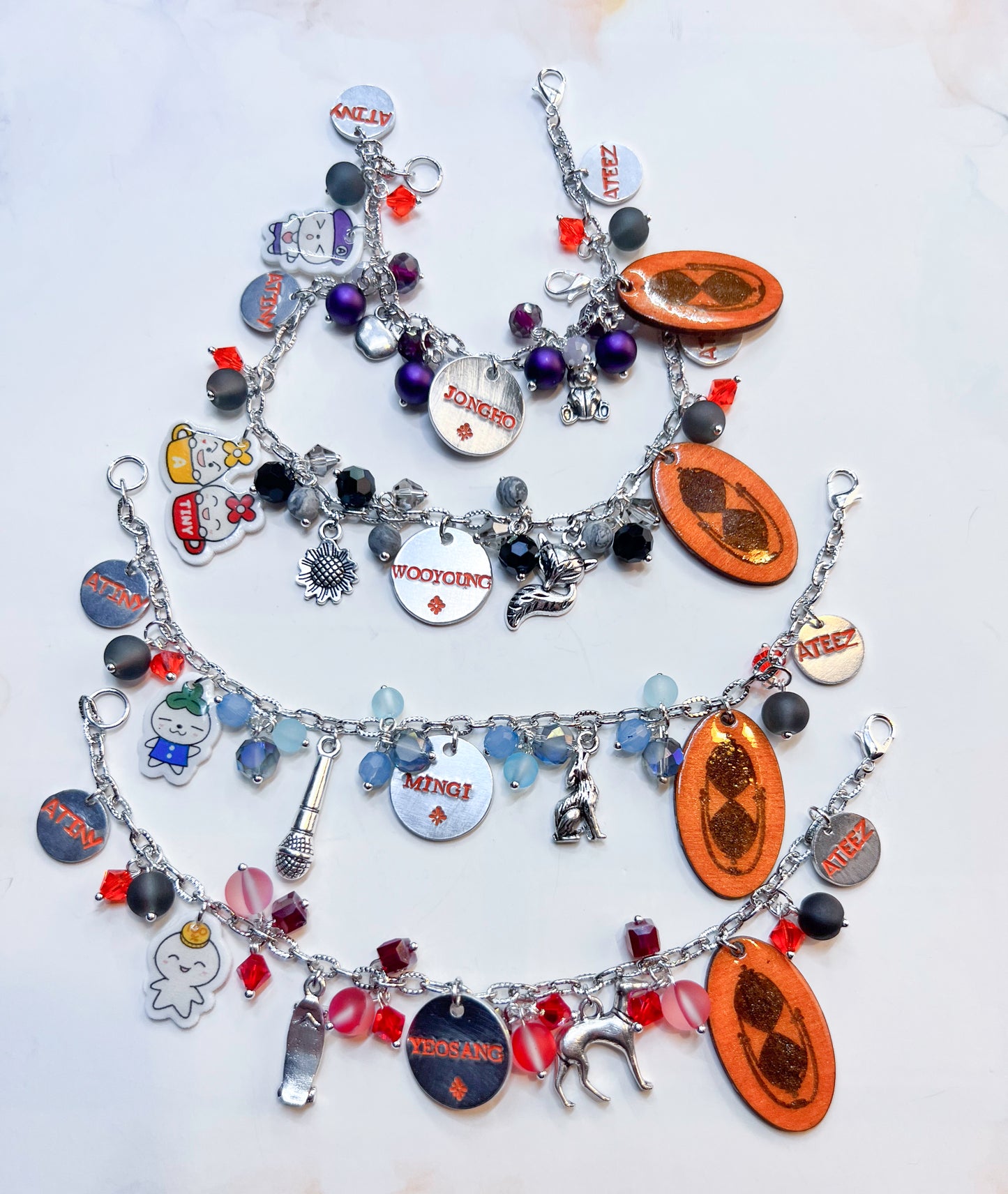 K-Pop Ateez Inspired Loaded Bracelets