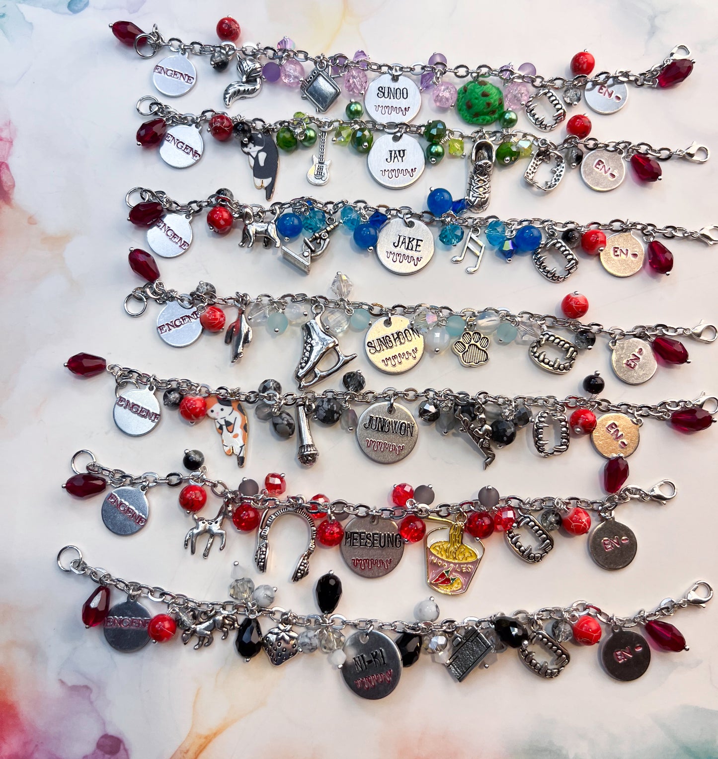 K-Pop Enhypen Inspired Loaded Bracelets