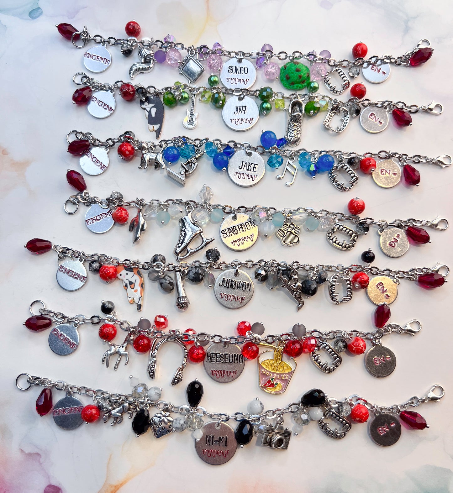 K-Pop Enhypen Inspired Loaded Bracelets