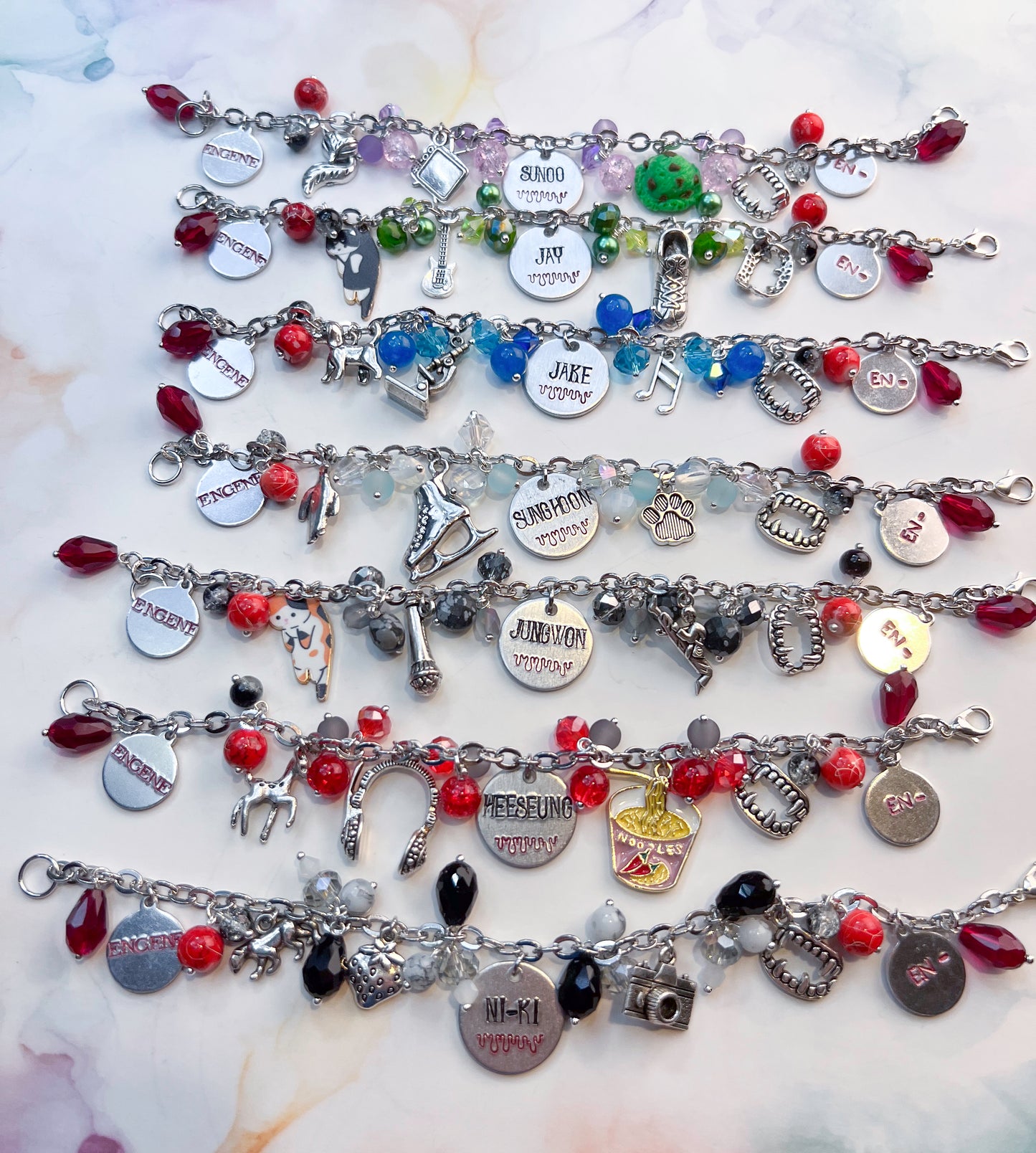 K-Pop Enhypen Inspired Loaded Bracelets