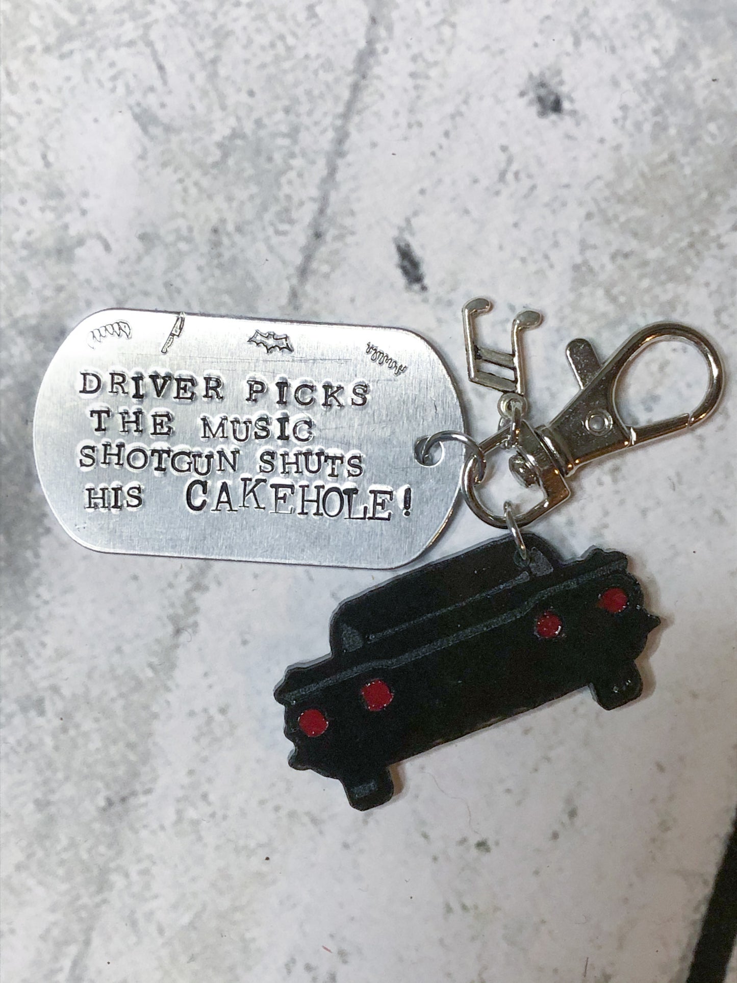 Driver Shuts his Cakehole Bag Clip