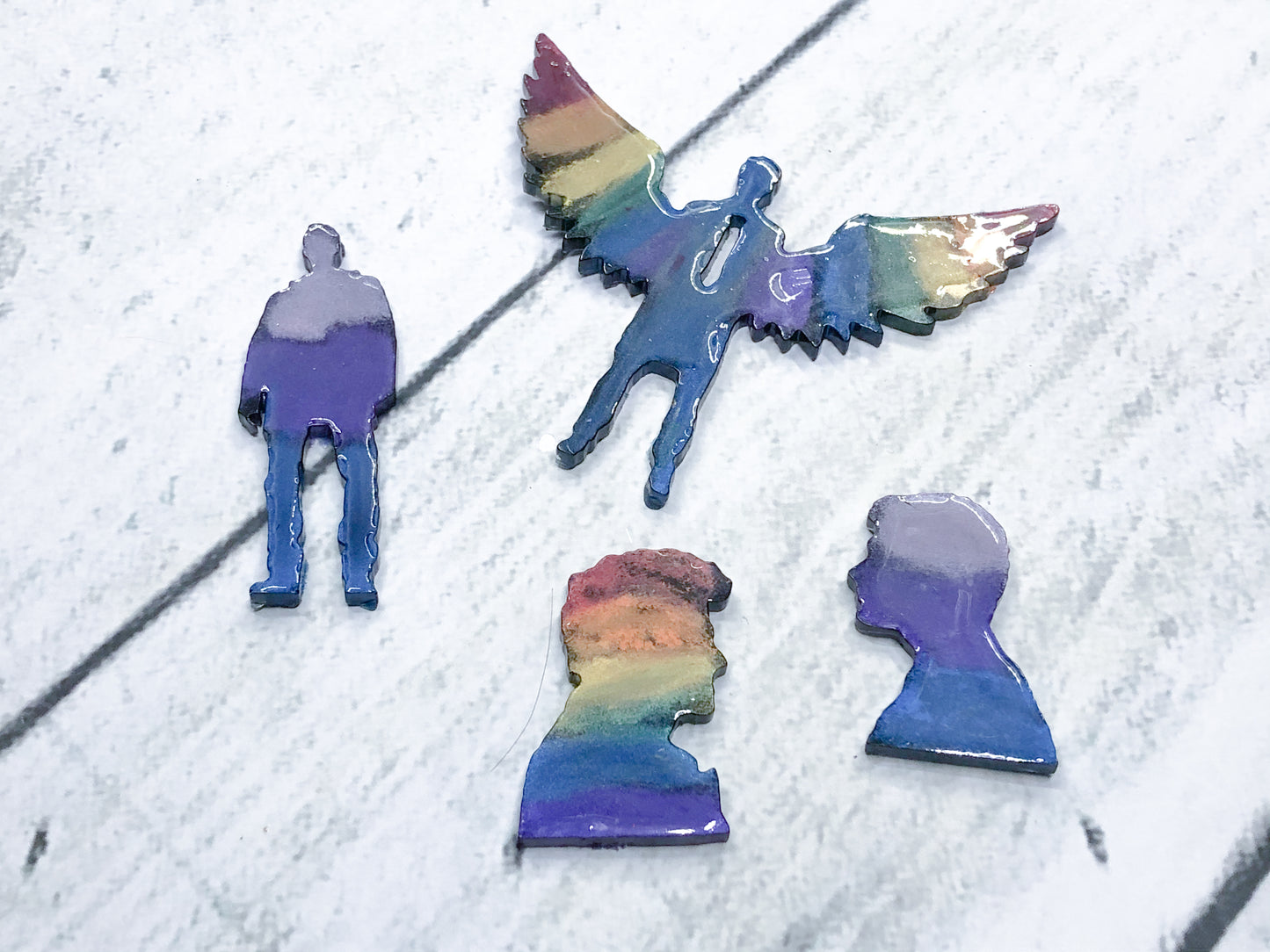 Castiel and Dean Pride Pins