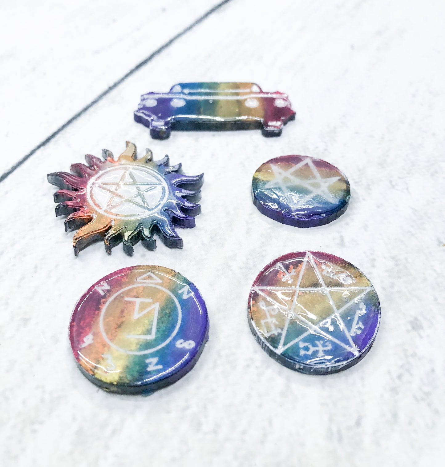 Supernatural Sigils Pride Pin Set