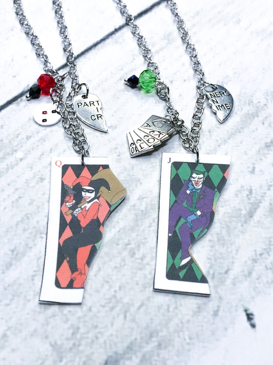 Harley and Joker Inspired BFF Necklace