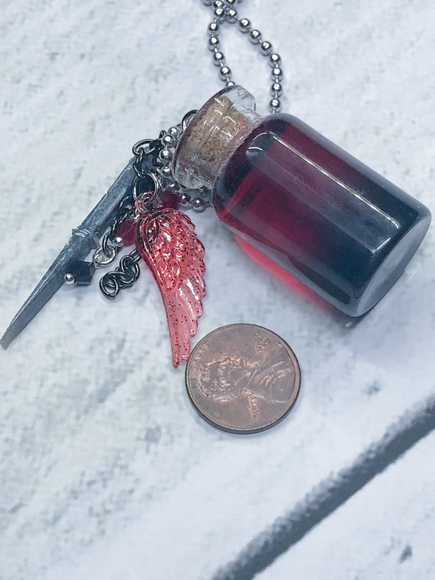 Lucifer Angel Bottled Grace Necklace