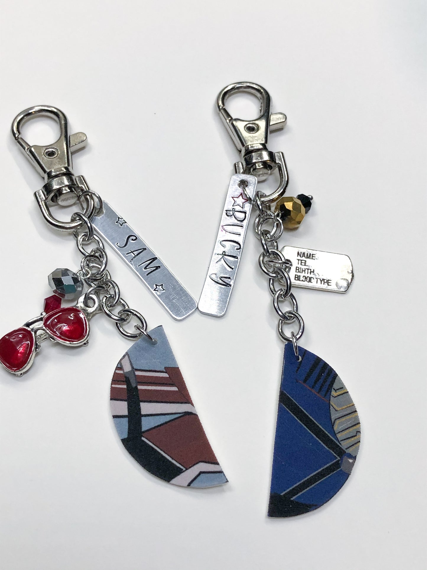 Falcon and Winter Soldier Bff Key Chains
