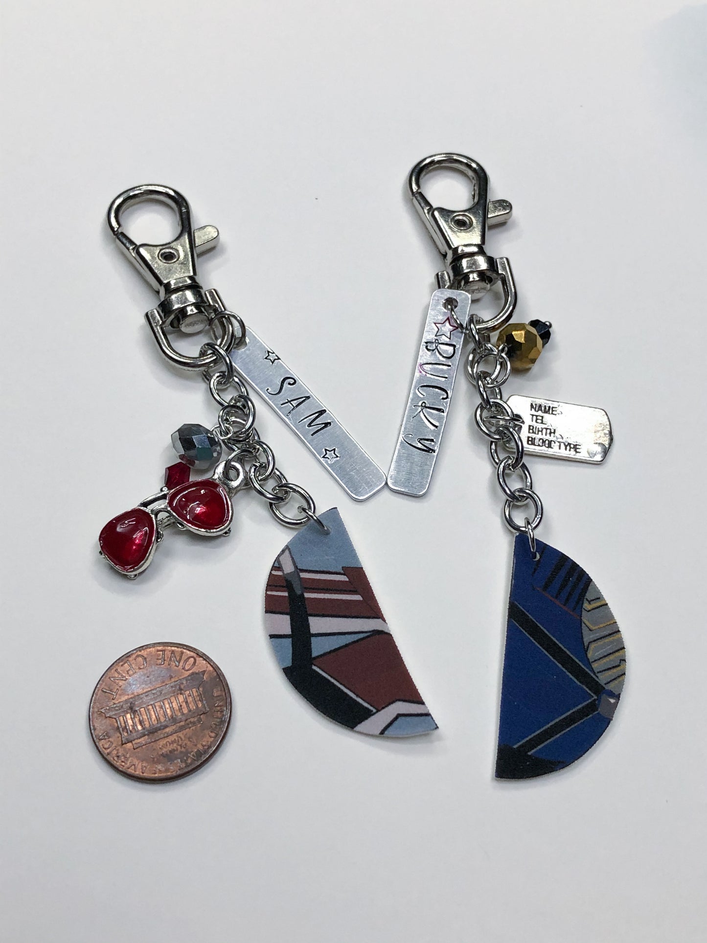 Falcon and Winter Soldier Bff Key Chains