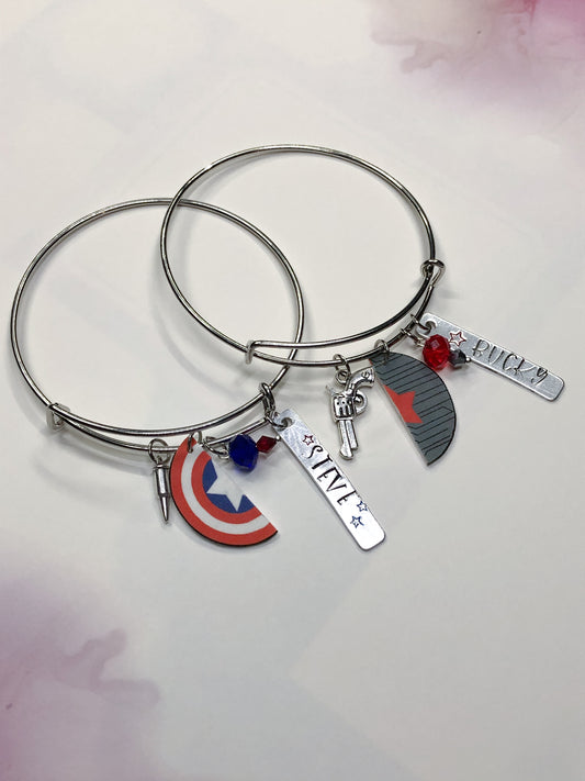 Winter Soldier Captain America Inspired Best Friend Bracelets