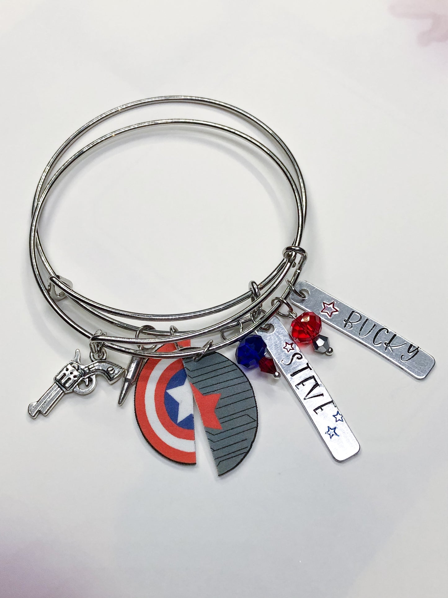 Winter Soldier Captain America Inspired Best Friend Bracelets