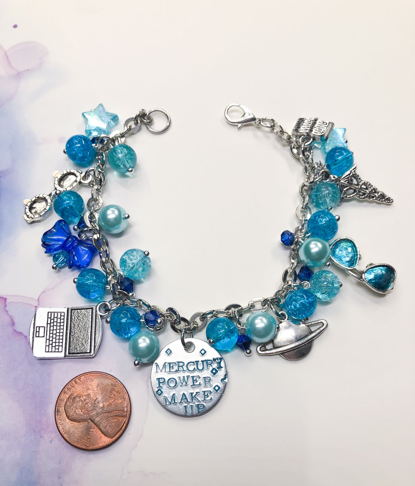 Sailor Mercury Loaded Charm Bracelet