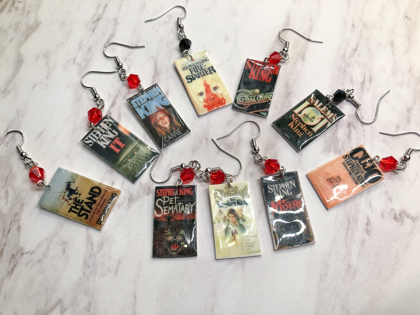 King Book Earrings
