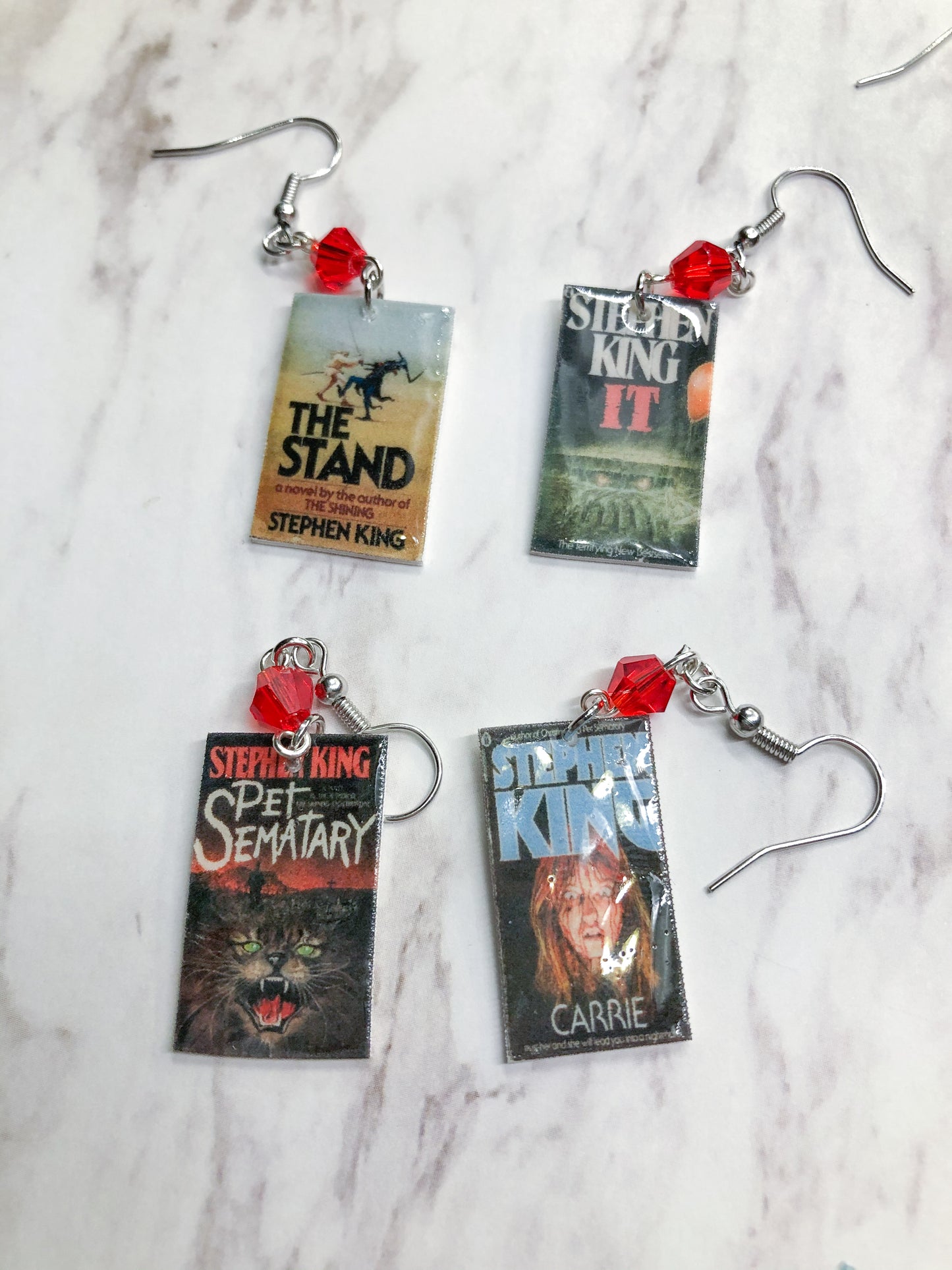 King Book Earrings