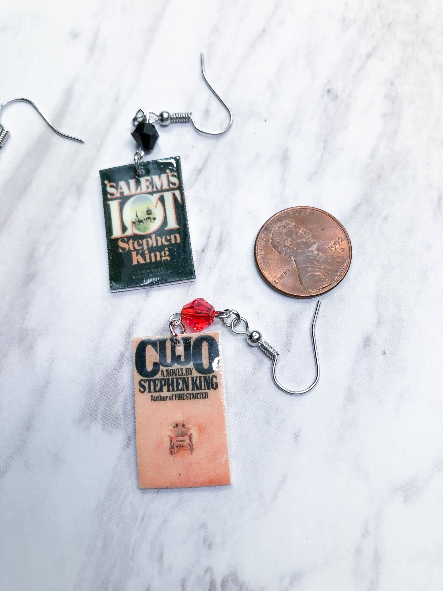 King Book Earrings