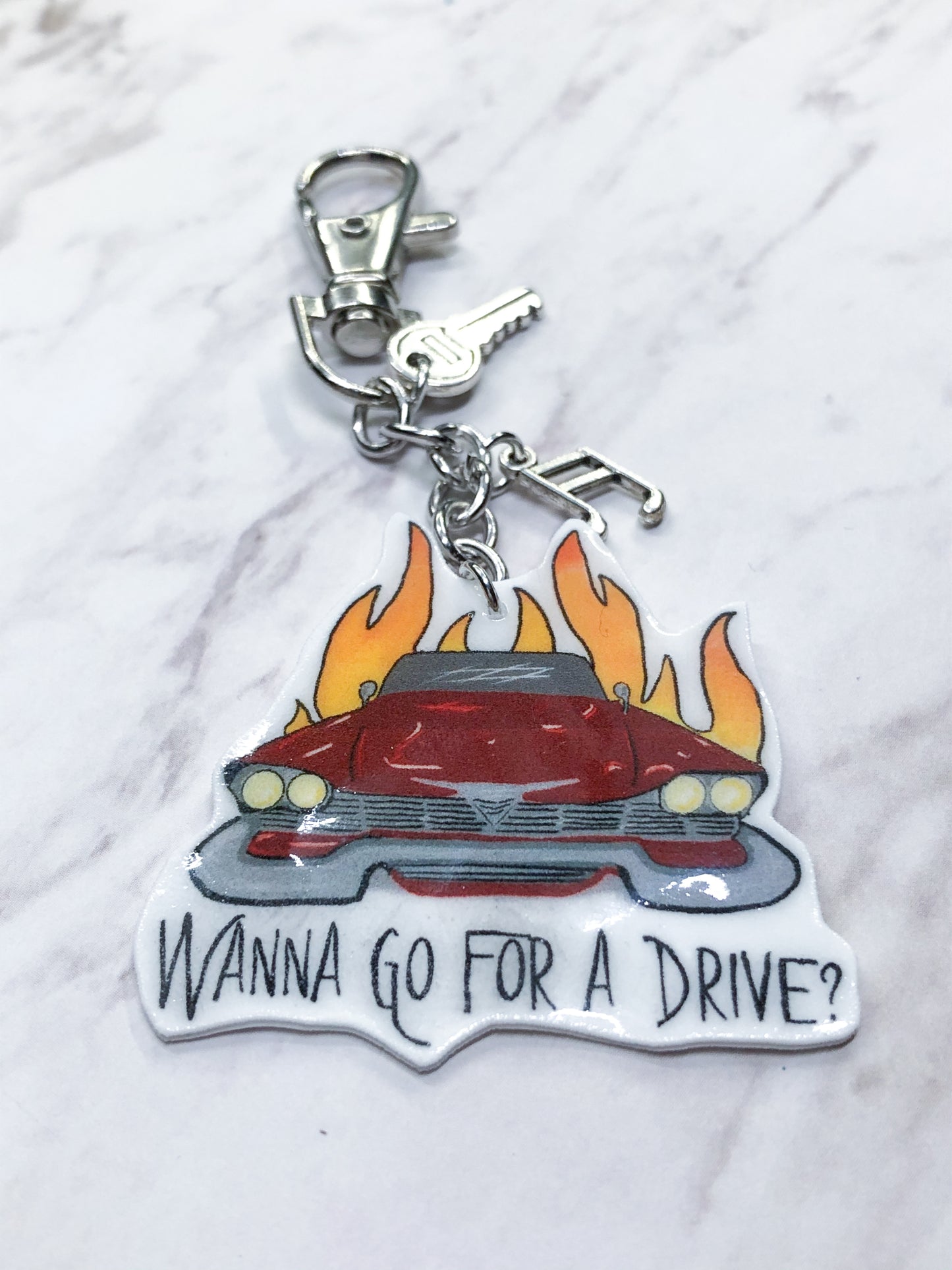 Christine Car Key Chain or Earrings