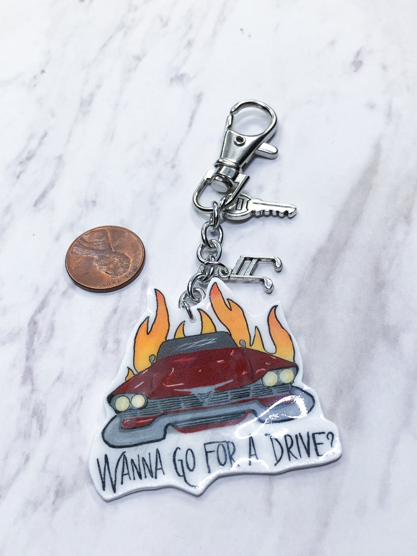 Christine Car Key Chain or Earrings