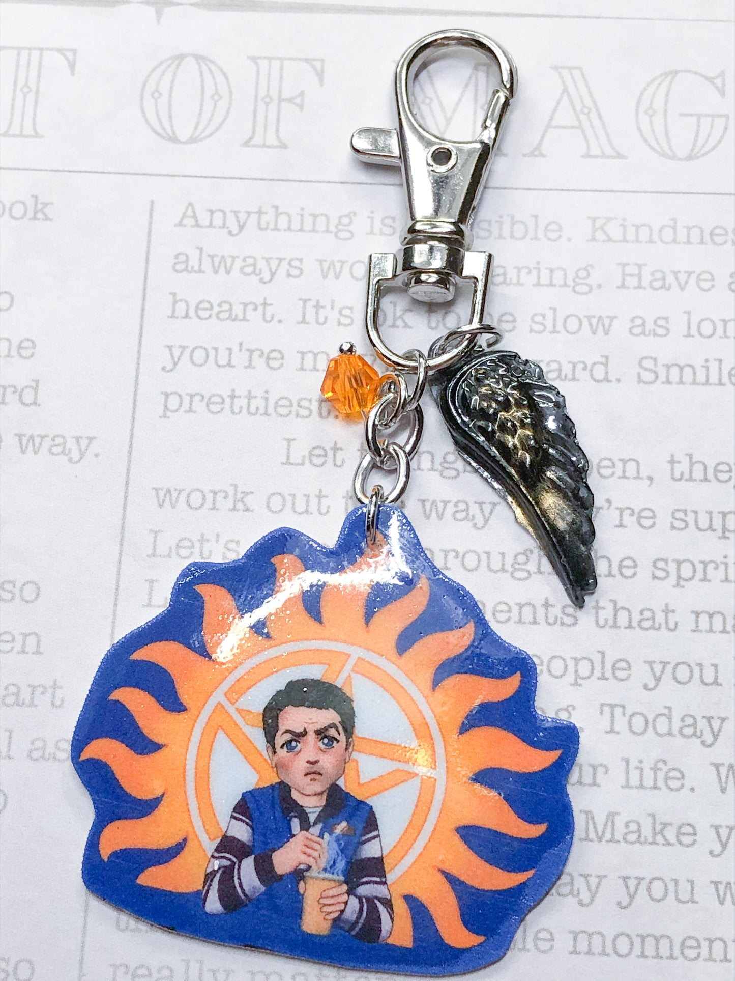 Castiel Gas n Sip Key Chains