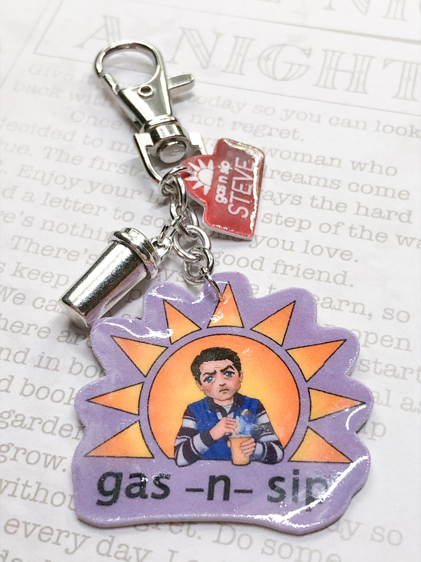 Castiel Gas n Sip Key Chains
