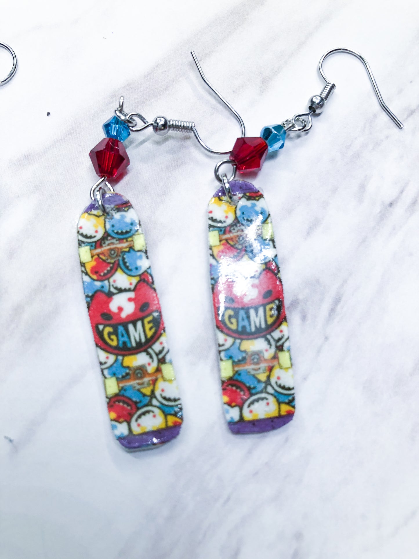 Sk8 Skateboard Earrings