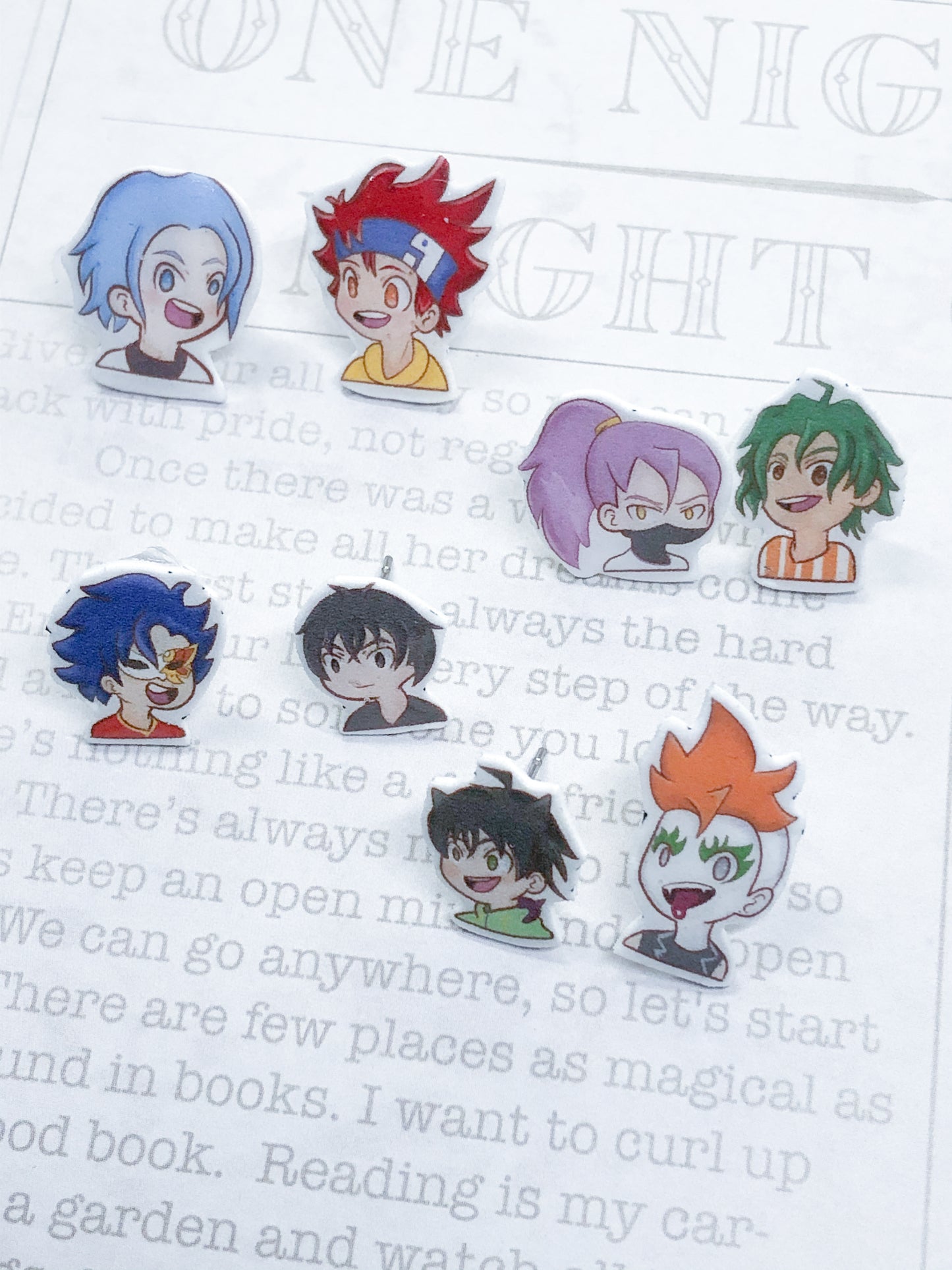 SK8 Character Chibi Stud Earrings