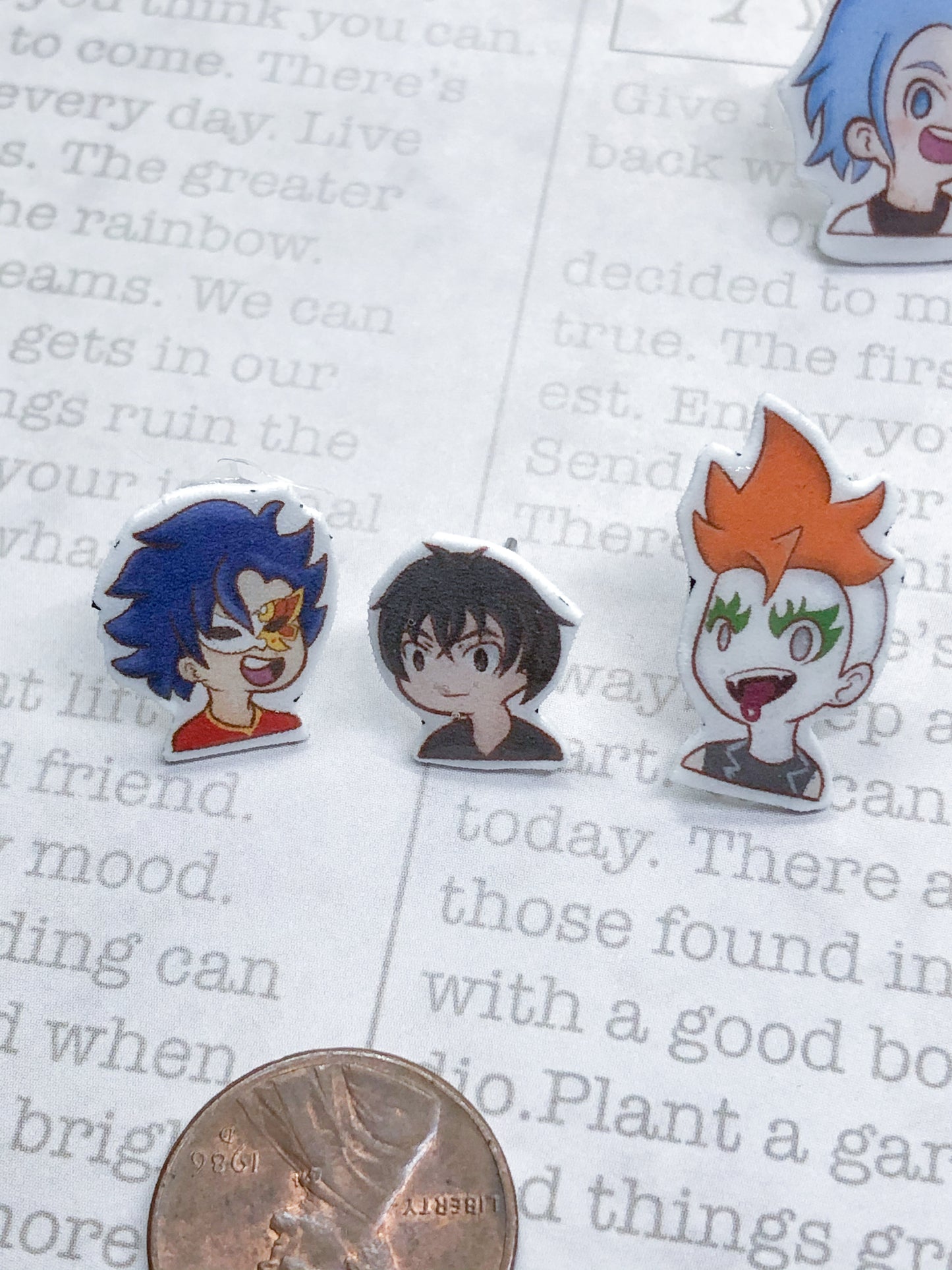 SK8 Character Chibi Stud Earrings