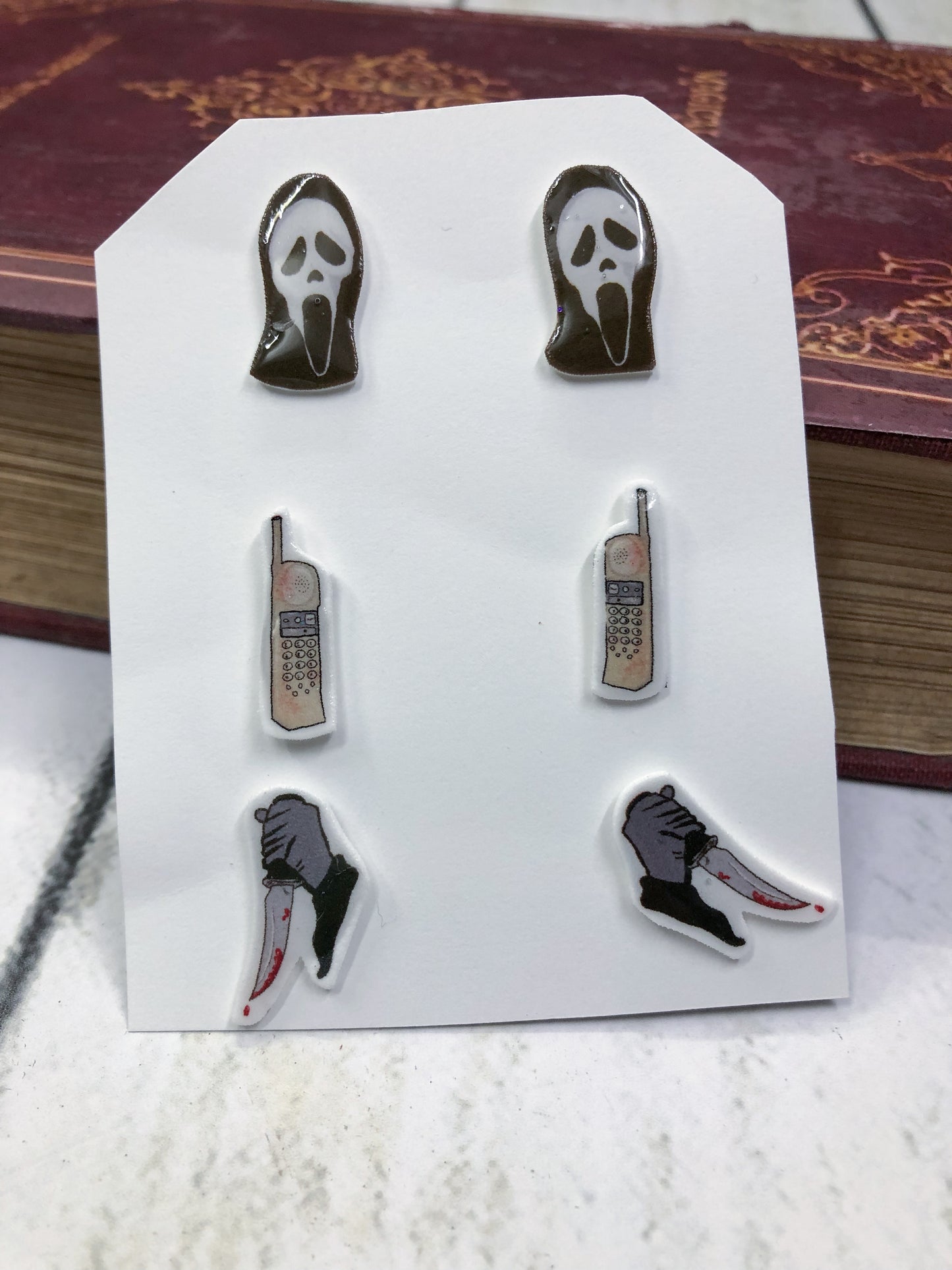 Scream Earring Stud Set