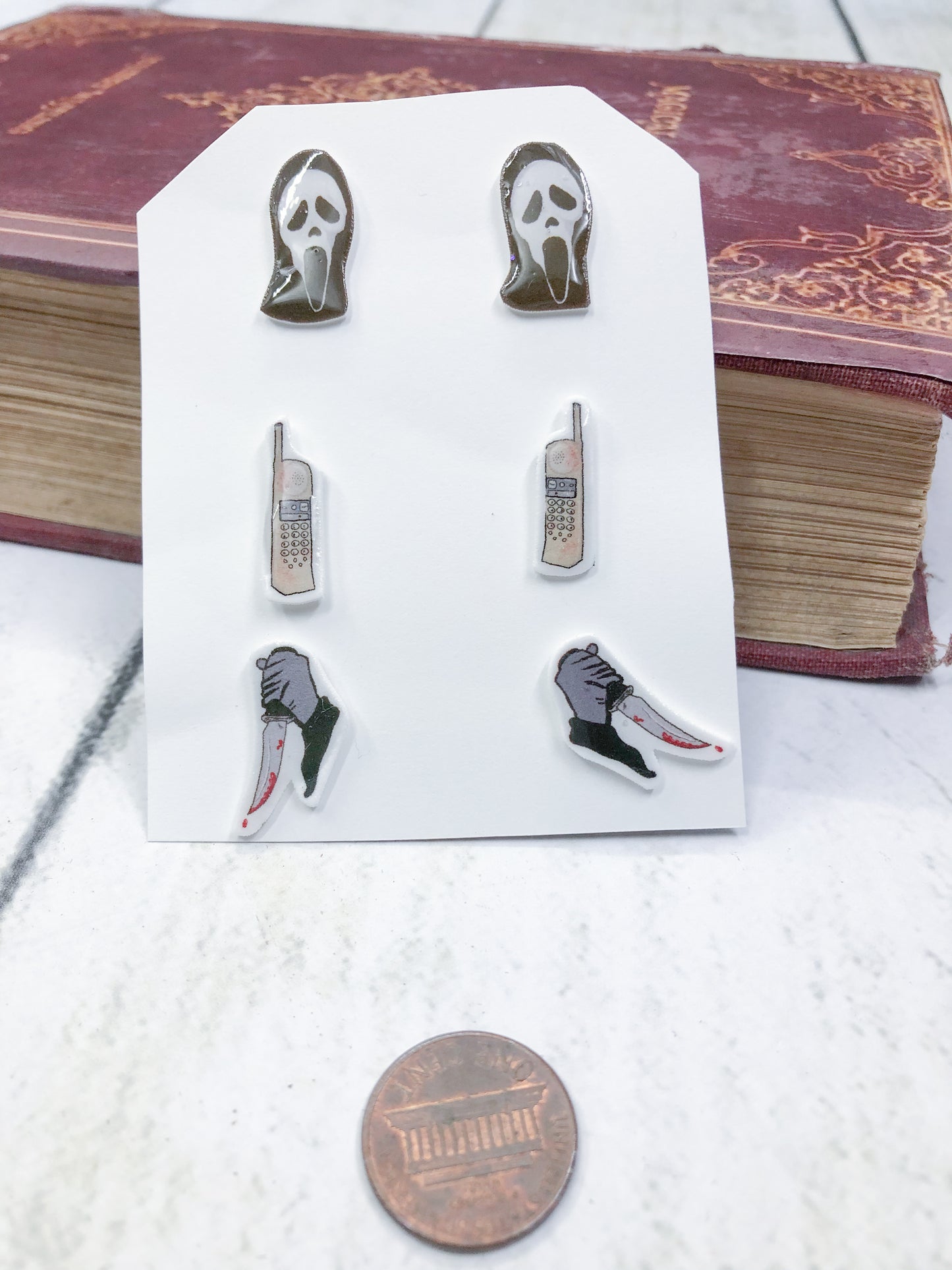 Scream Earring Stud Set