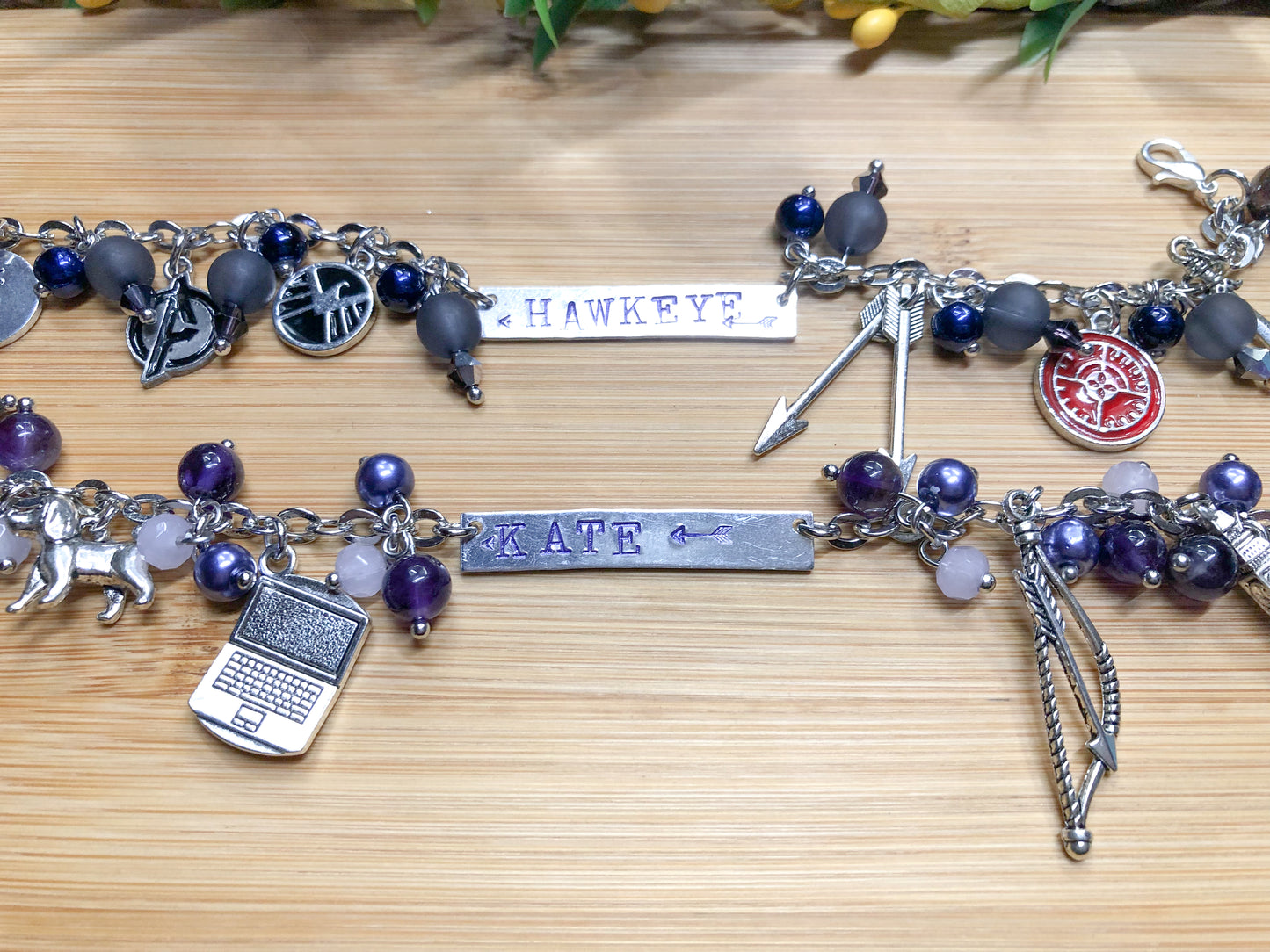Hawkeye or Kate Inspired Loaded Bracelets