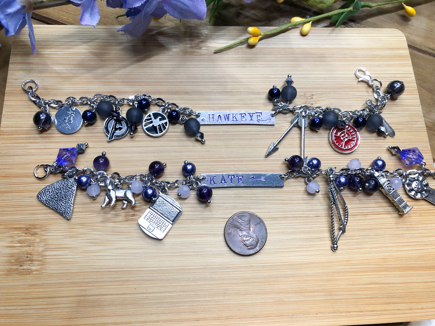 Hawkeye or Kate Inspired Loaded Bracelets