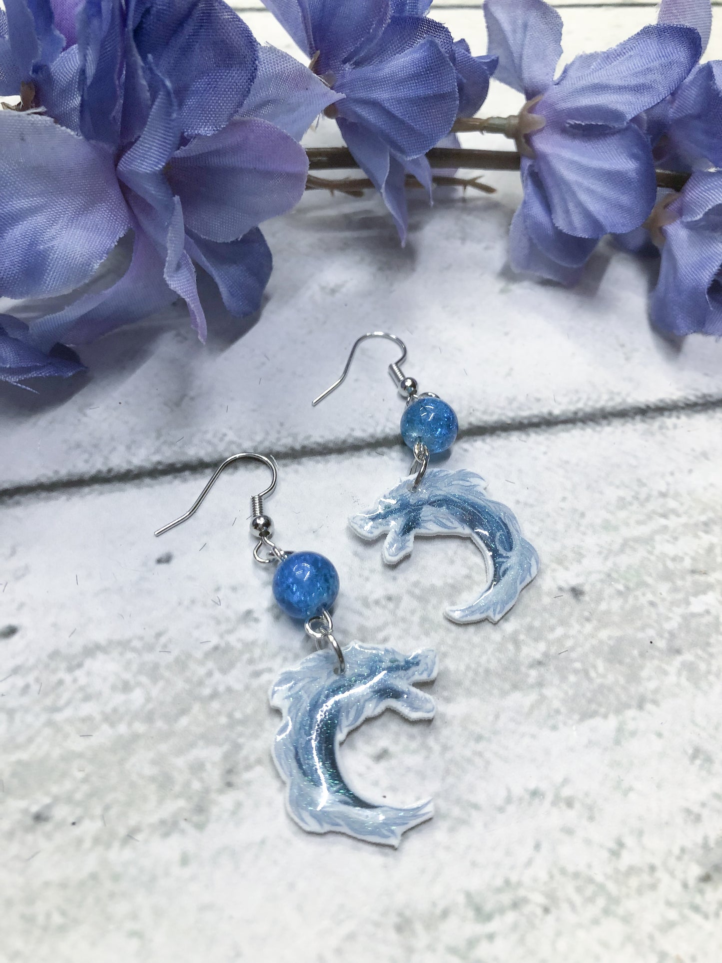 Tanjiro Water Dragon Earrings
