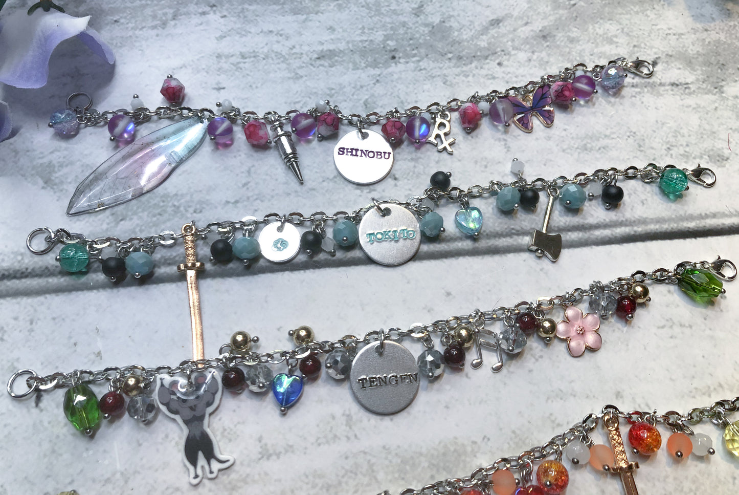 KNY Demon Character Inspired Loaded Bracelets