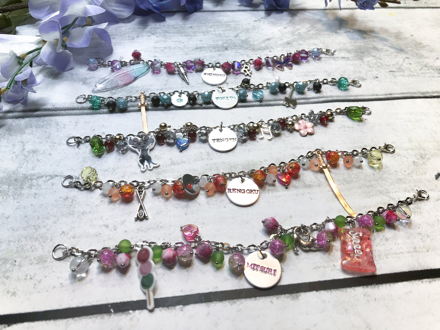 KNY Demon Character Inspired Loaded Bracelets