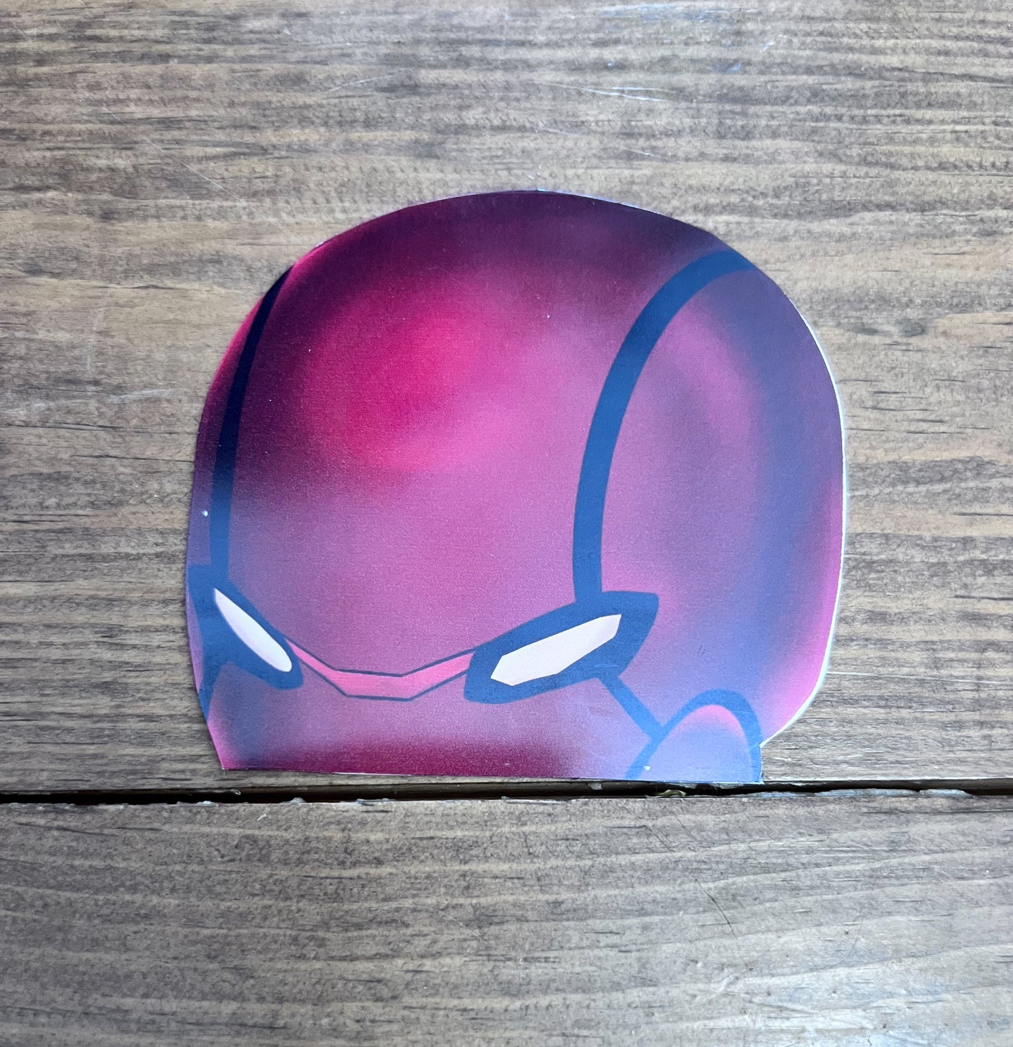 Red Hood Peeker Sticker
