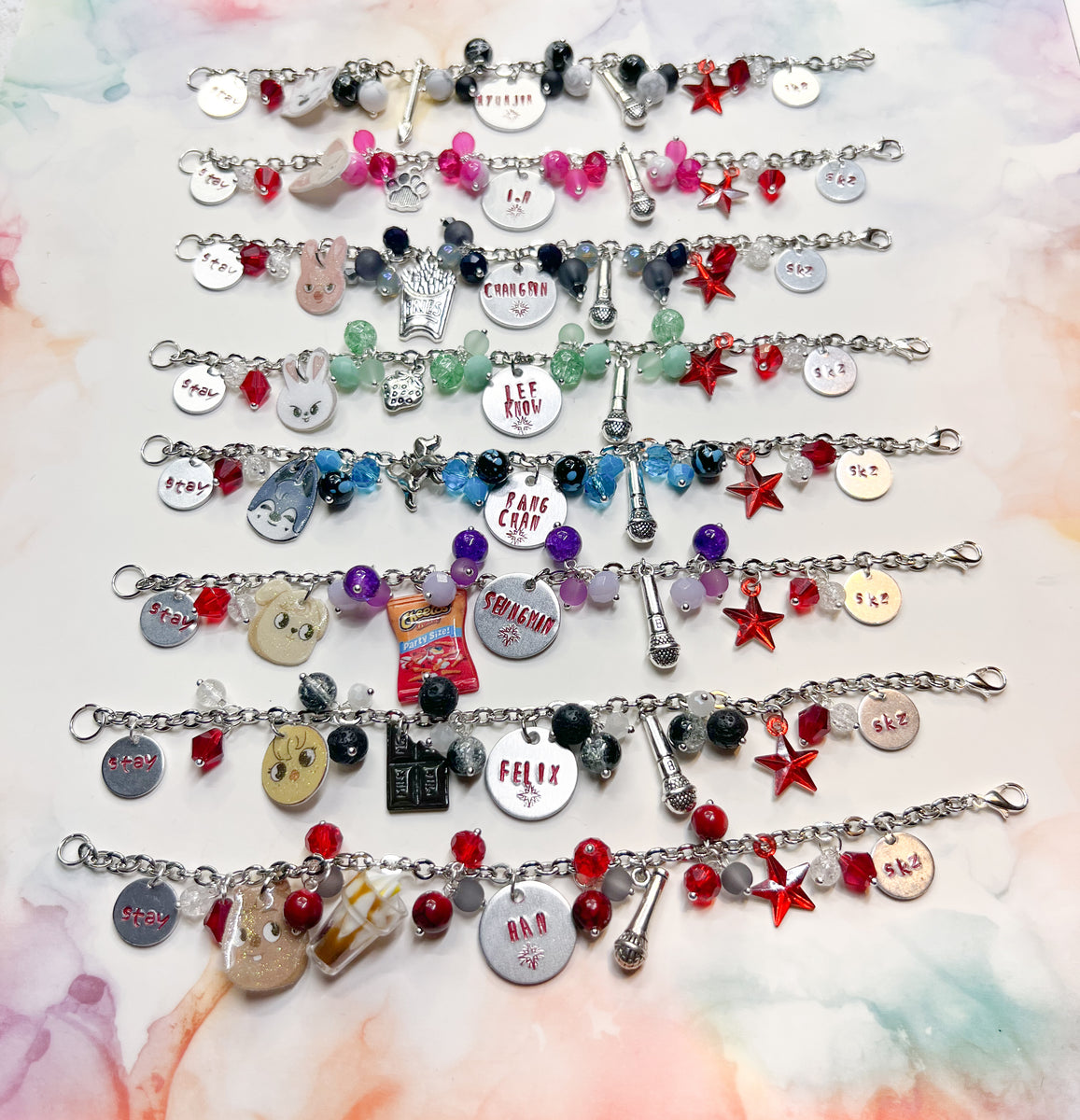 BTS Bias Bracelets Kpop Army Beaded Bracelet 