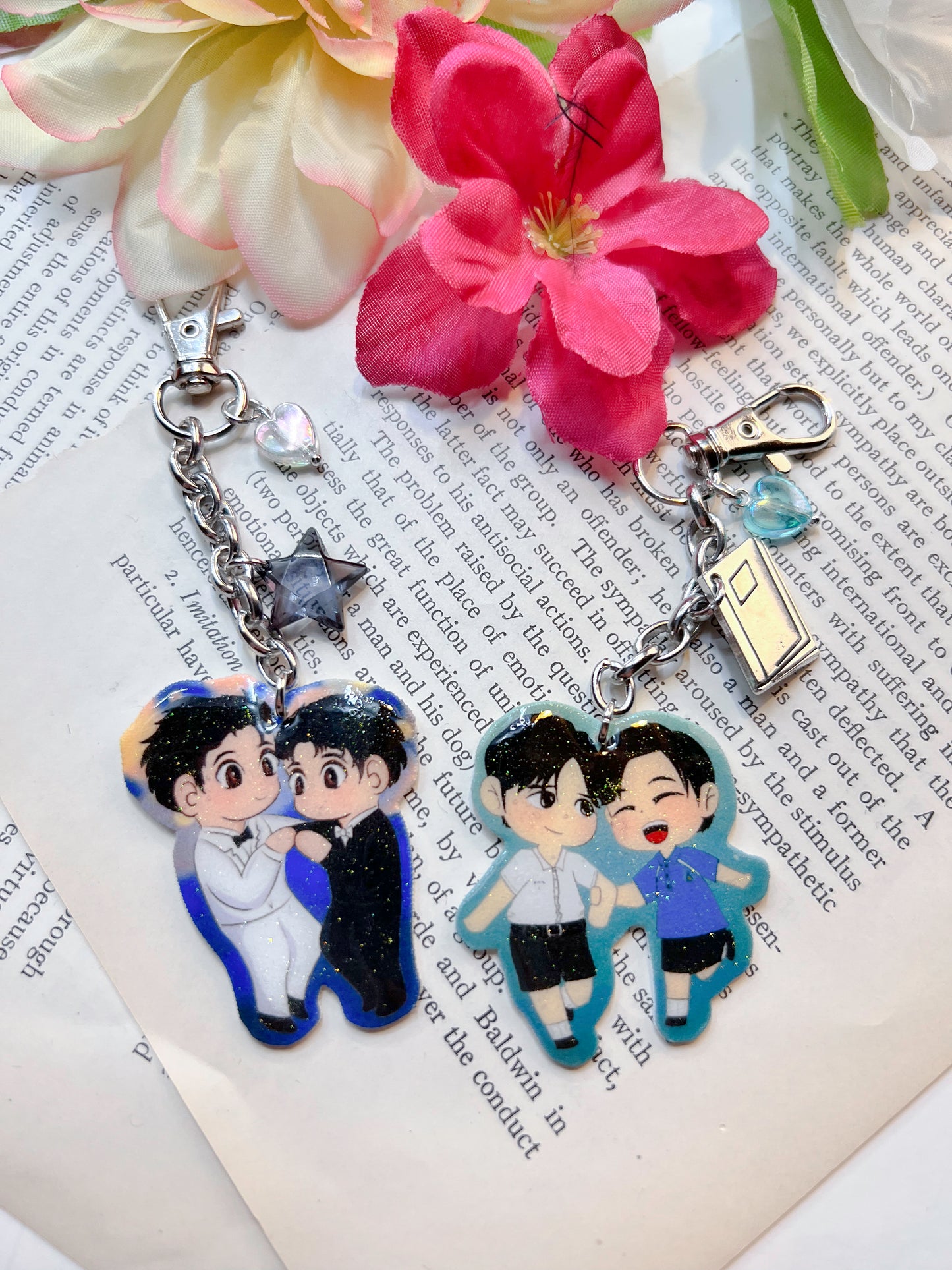 My School President Tinn and Gun Key Chains