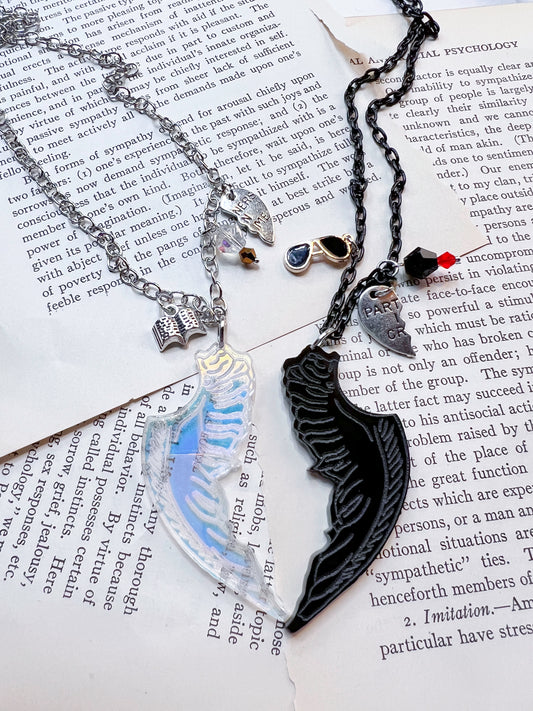 Crowley and Aziraphale Bff Necklace
