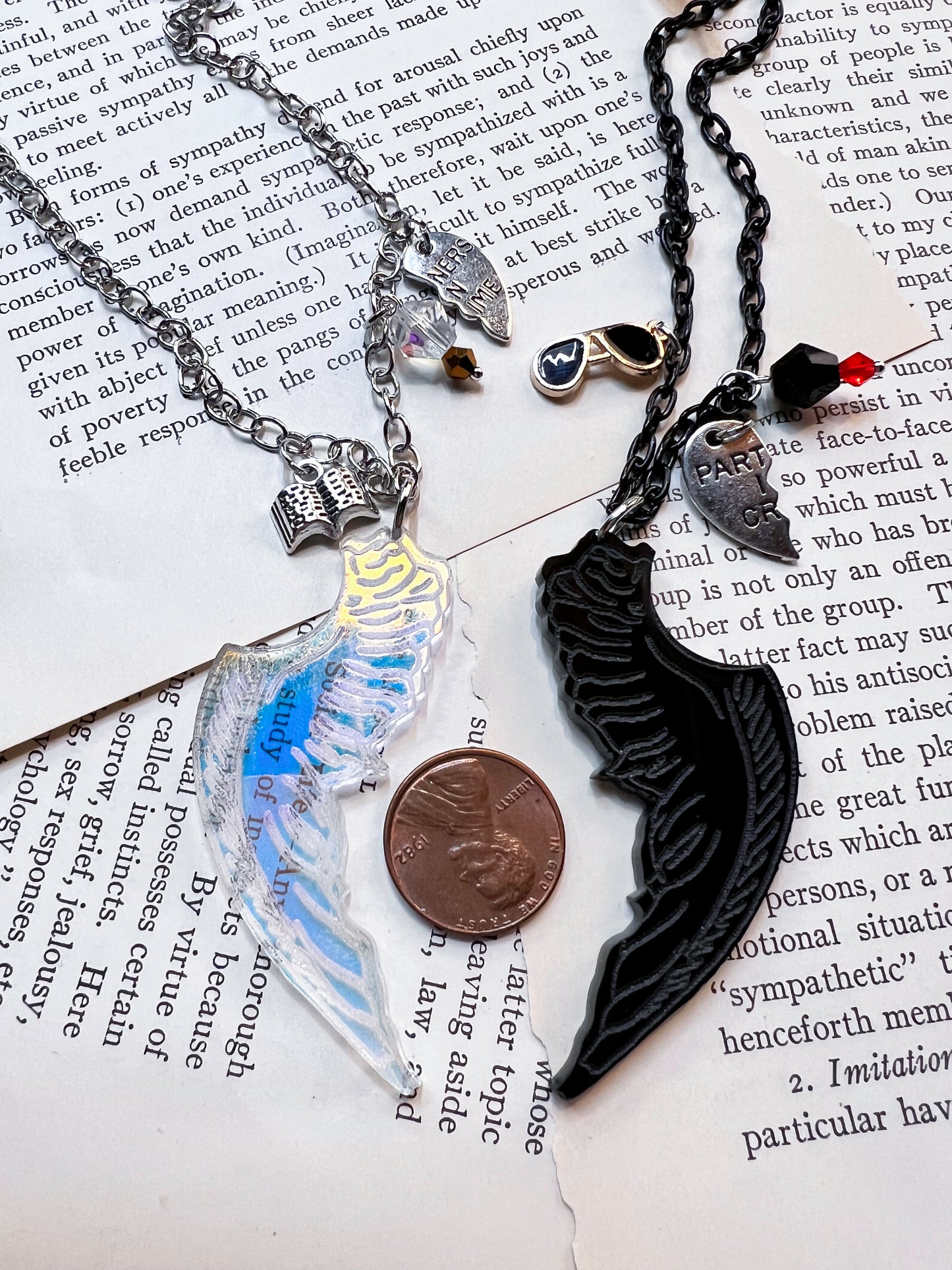 Crowley and Aziraphale Bff Necklace