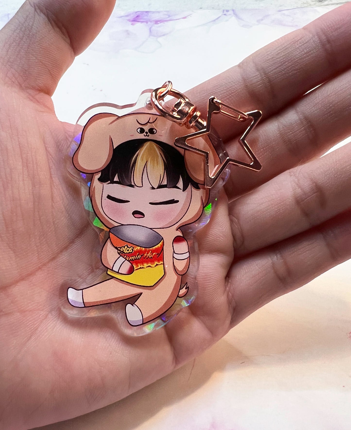 K-Pop Stray Kids Slumber Party Acrylic Keychains