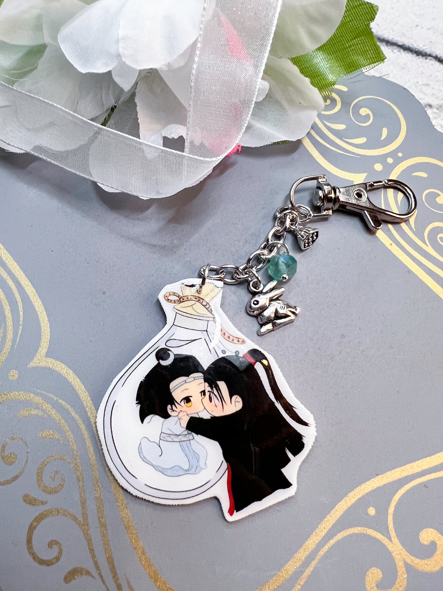 Lan Wangji and Wei Wuxian Untamed Key Chain
