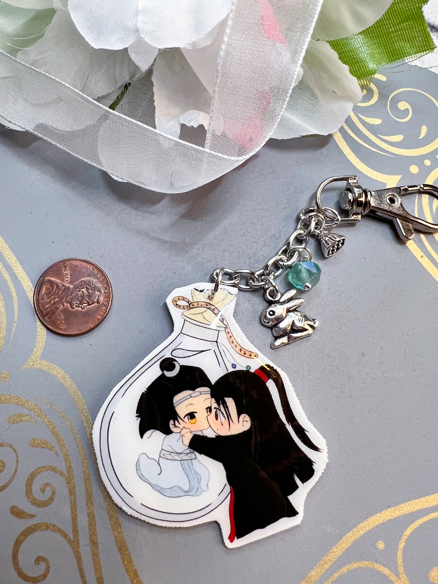 Lan Wangji and Wei Wuxian Untamed Key Chain