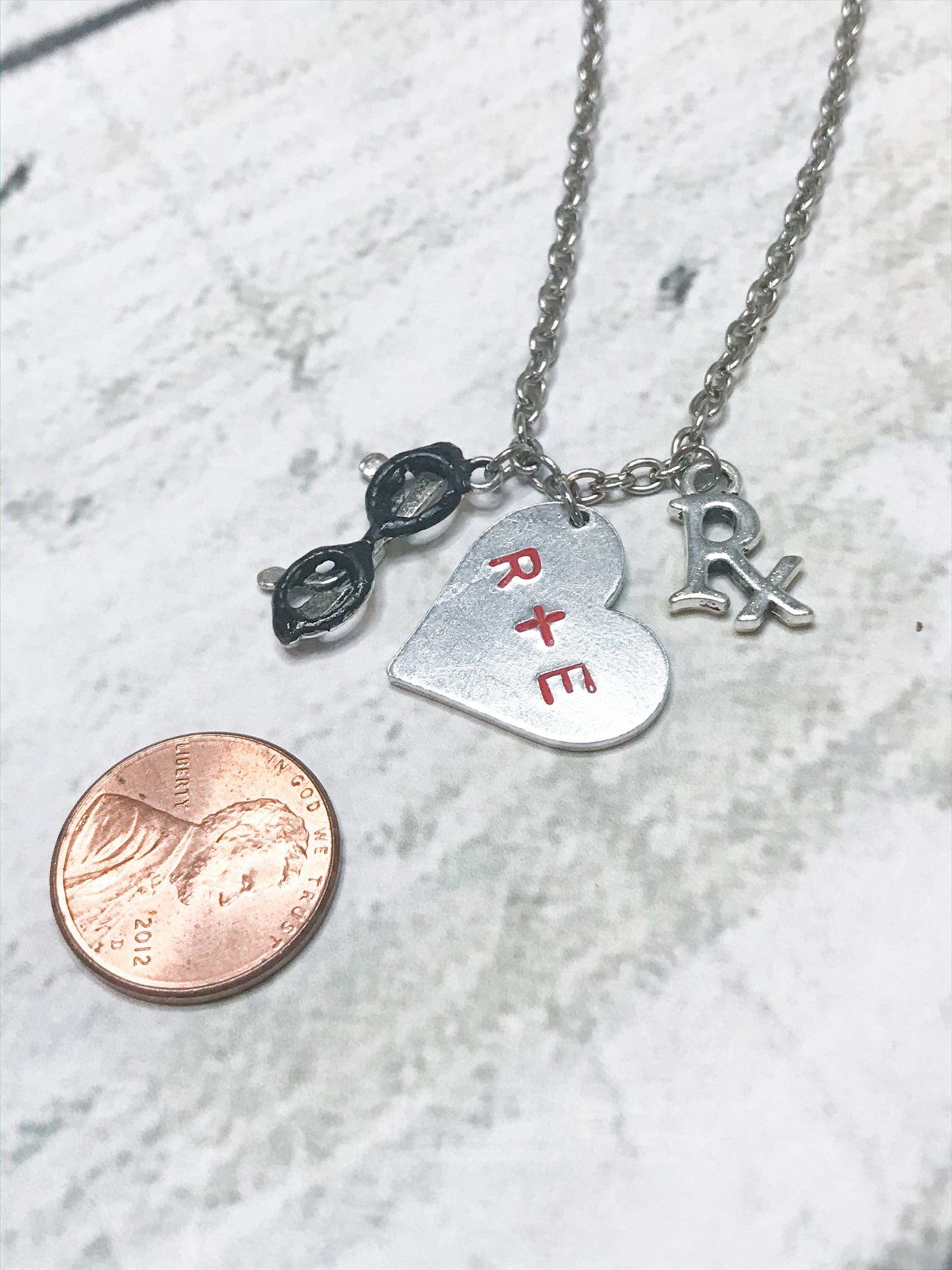 Reddie Stamped Necklace