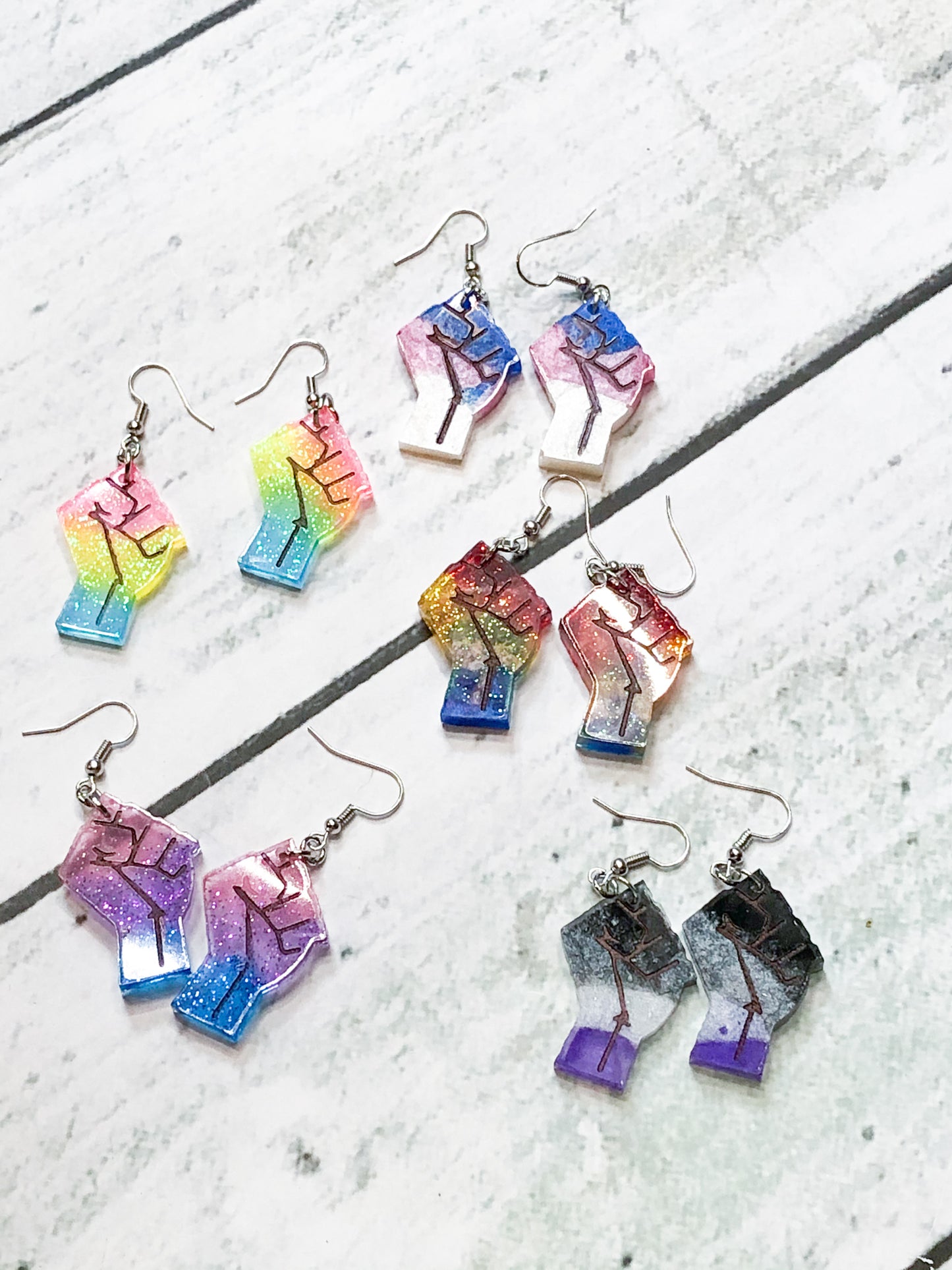 Pride Fist Earrings