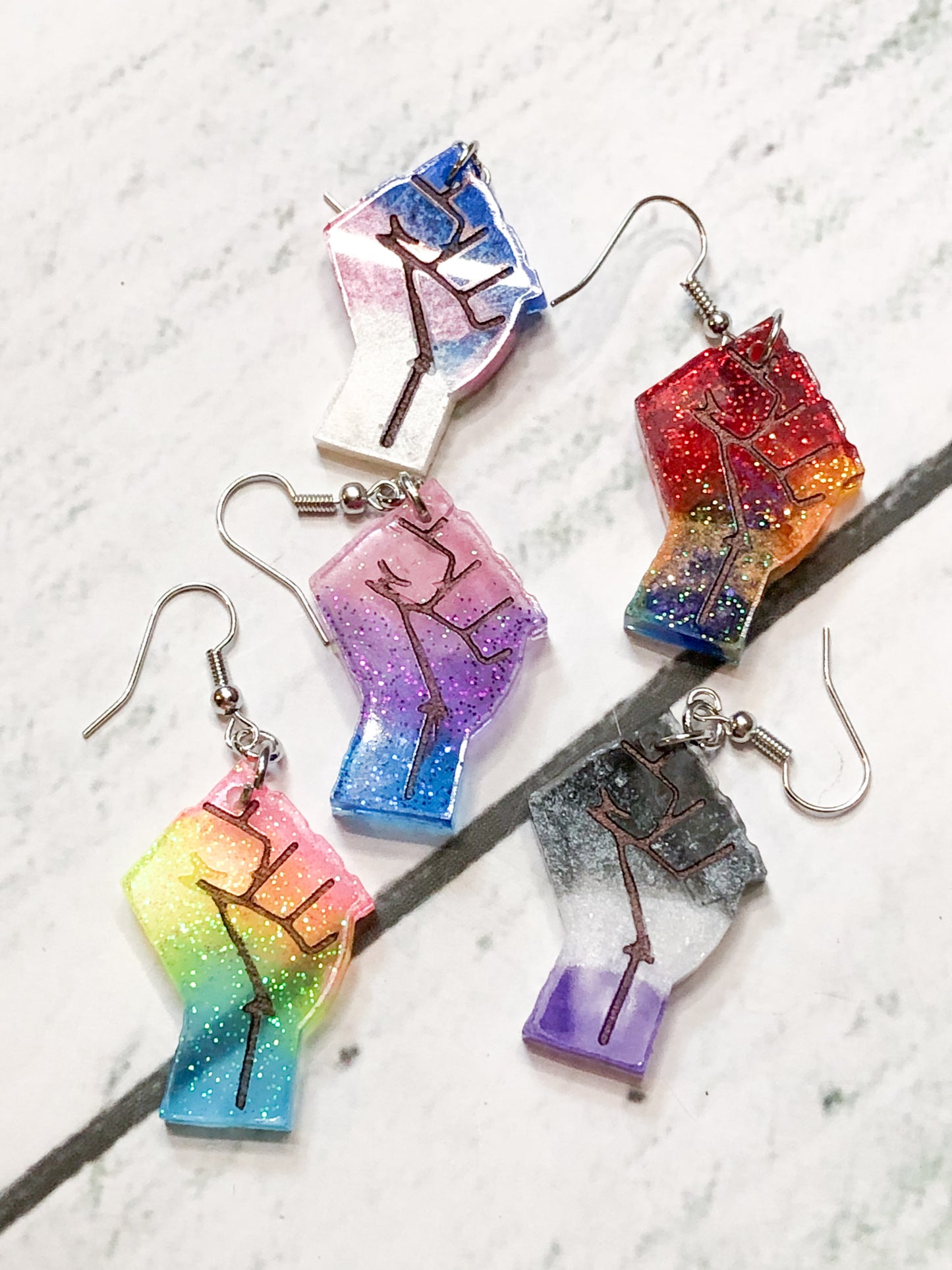 Pride Fist Earrings
