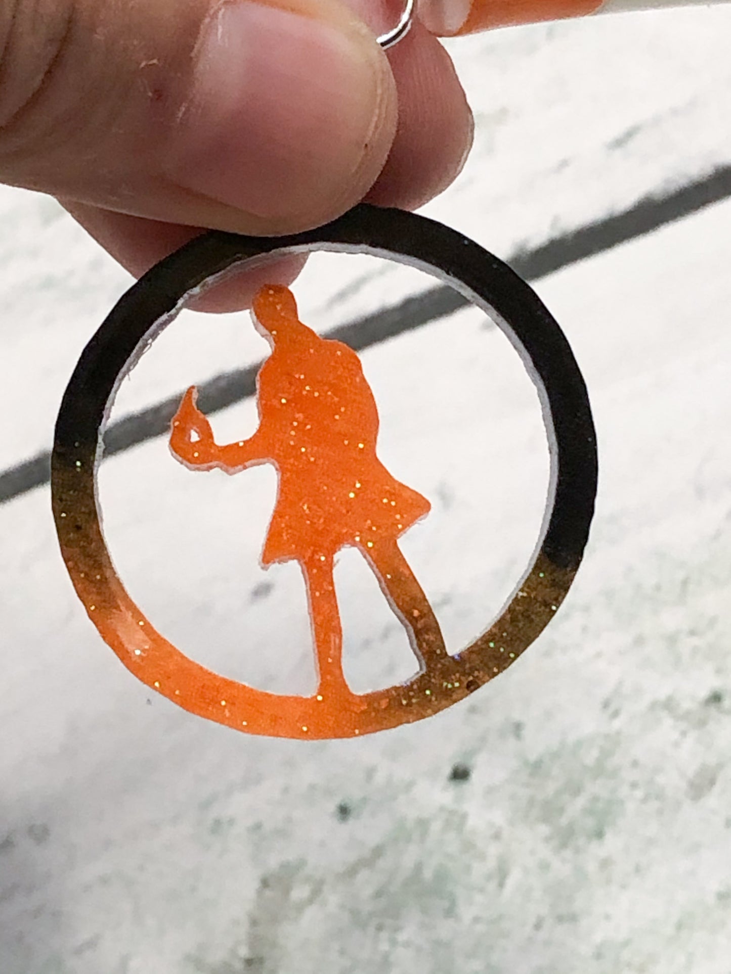 Constantine Resin Circle Key Chain