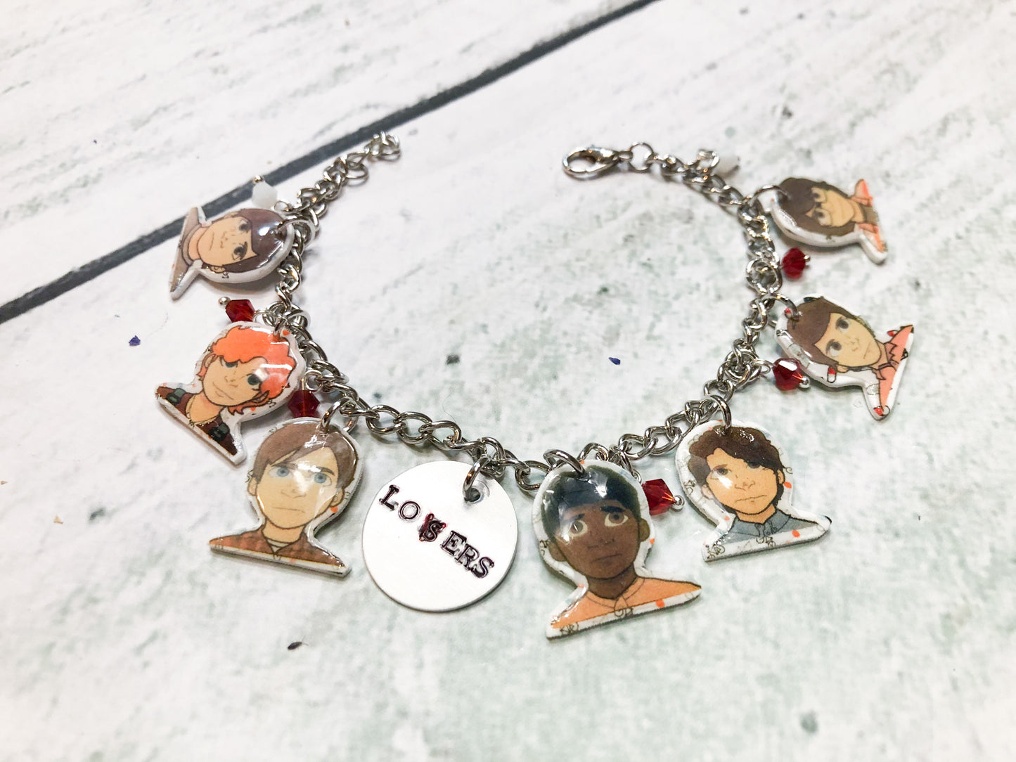 Losers Club Art Charm Bracelet Kids or adults