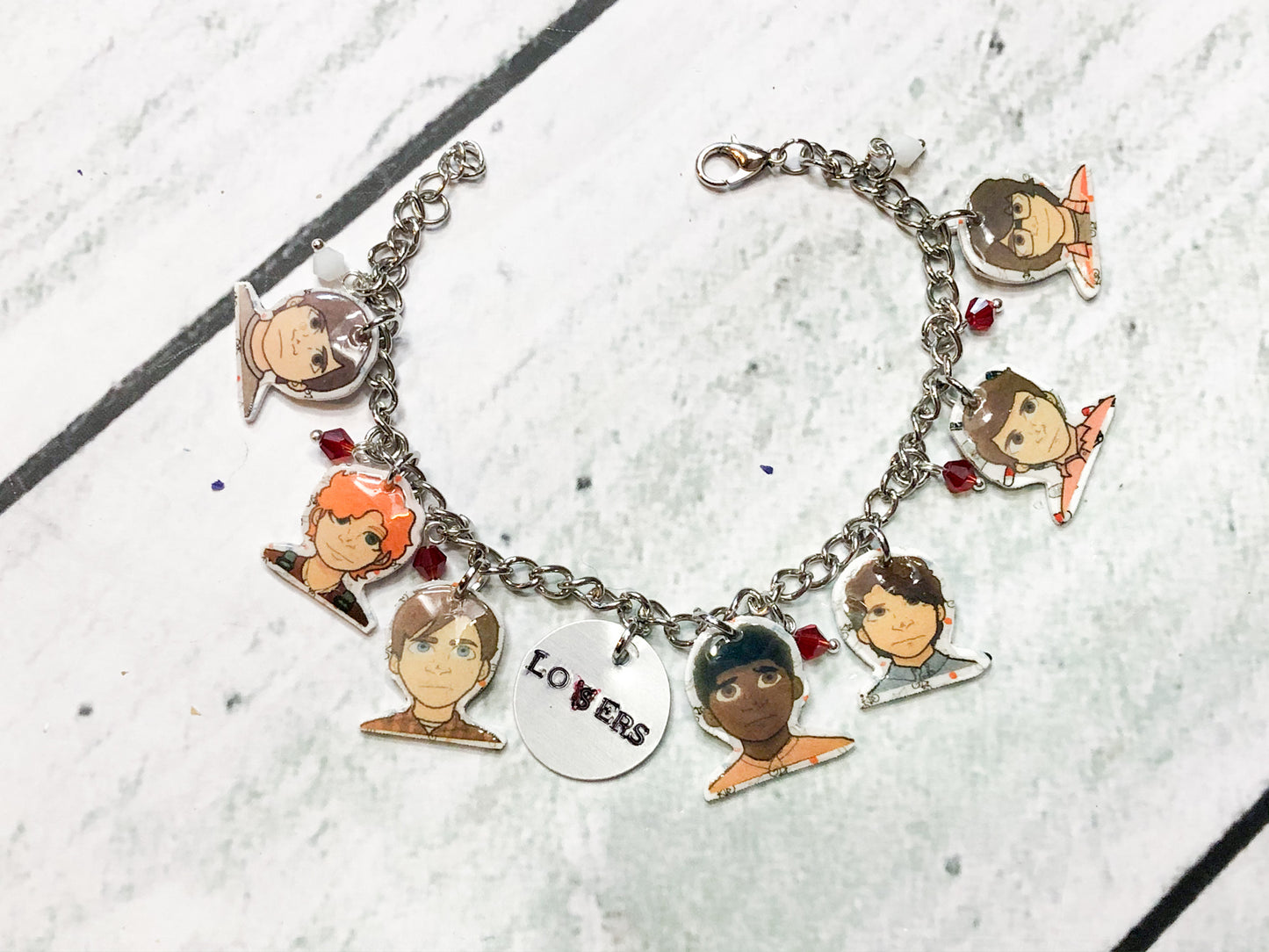 Losers Club Art Charm Bracelet Kids or adults
