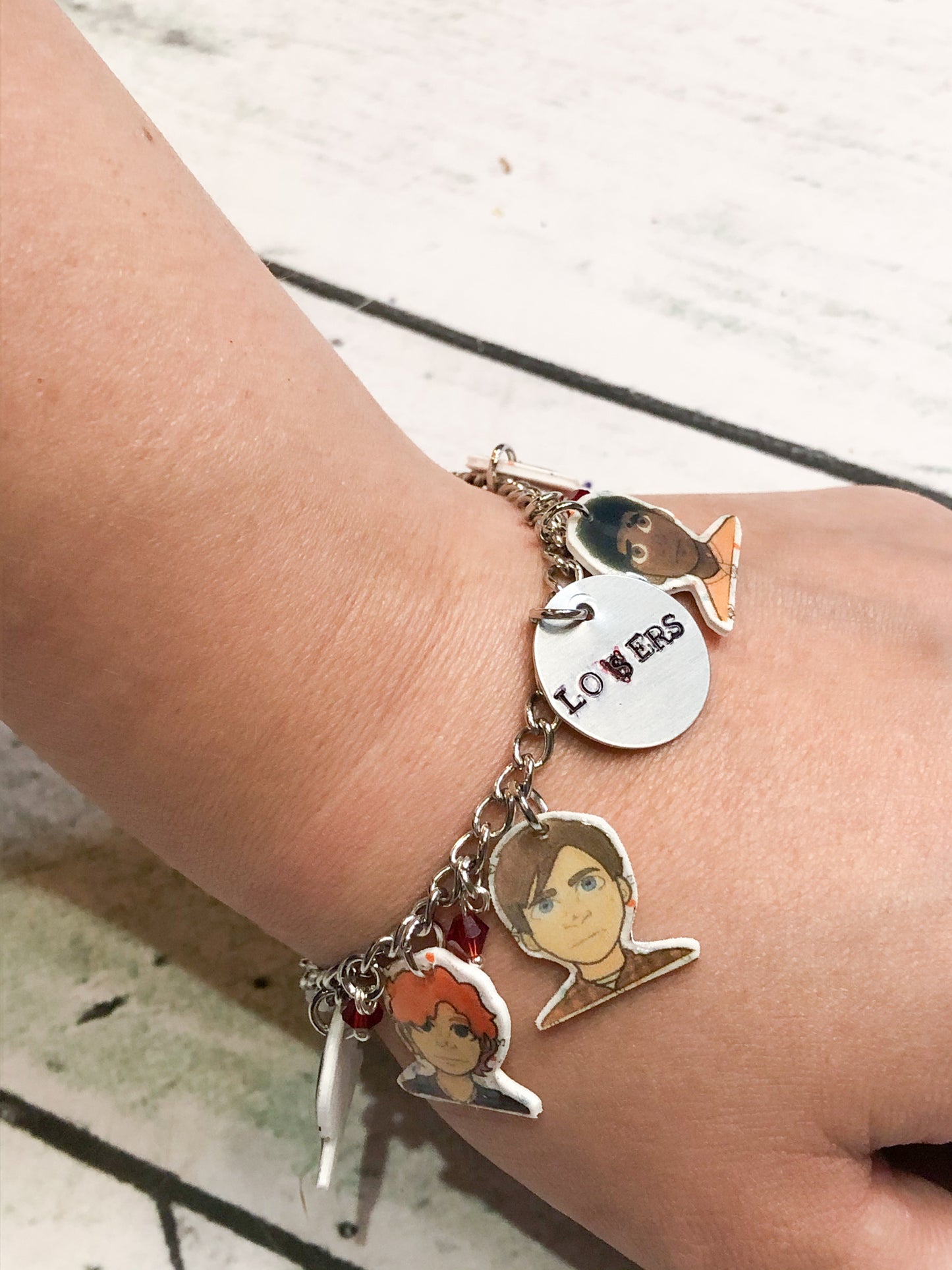 Losers Club Art Charm Bracelet Kids or adults