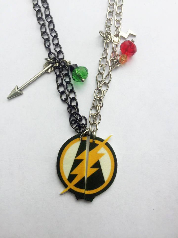 Flash and Arrow Inspired BFF Necklaces