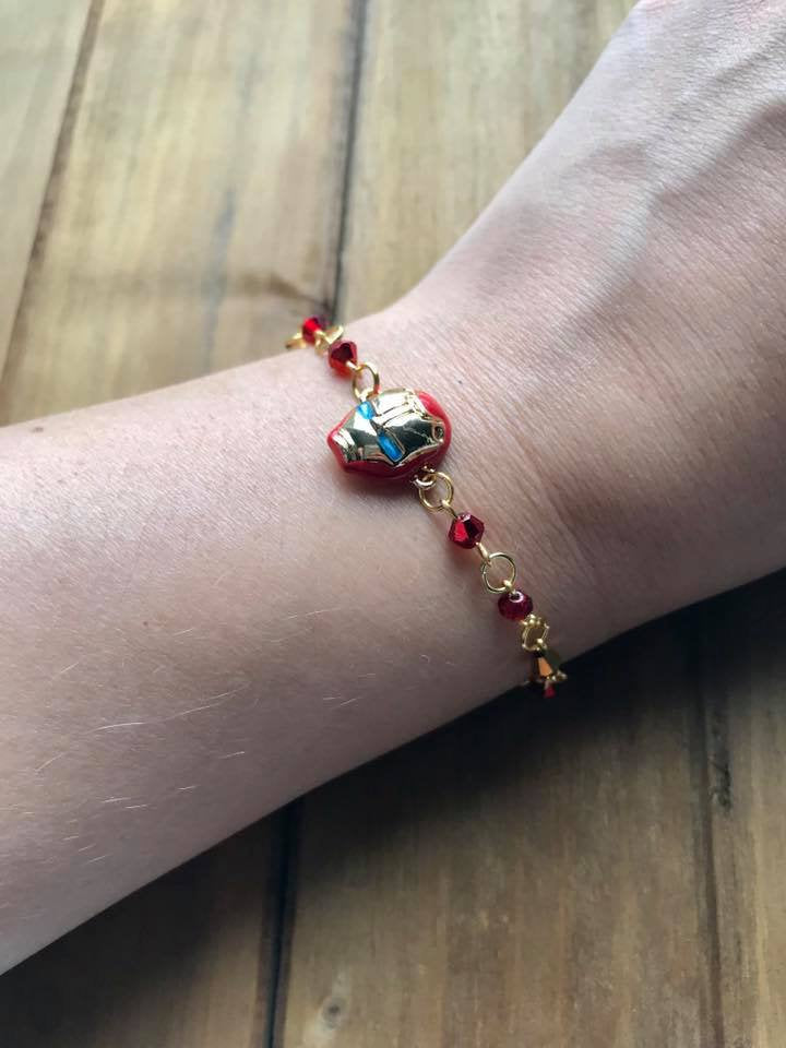 Iron Man Crystal Bracelet