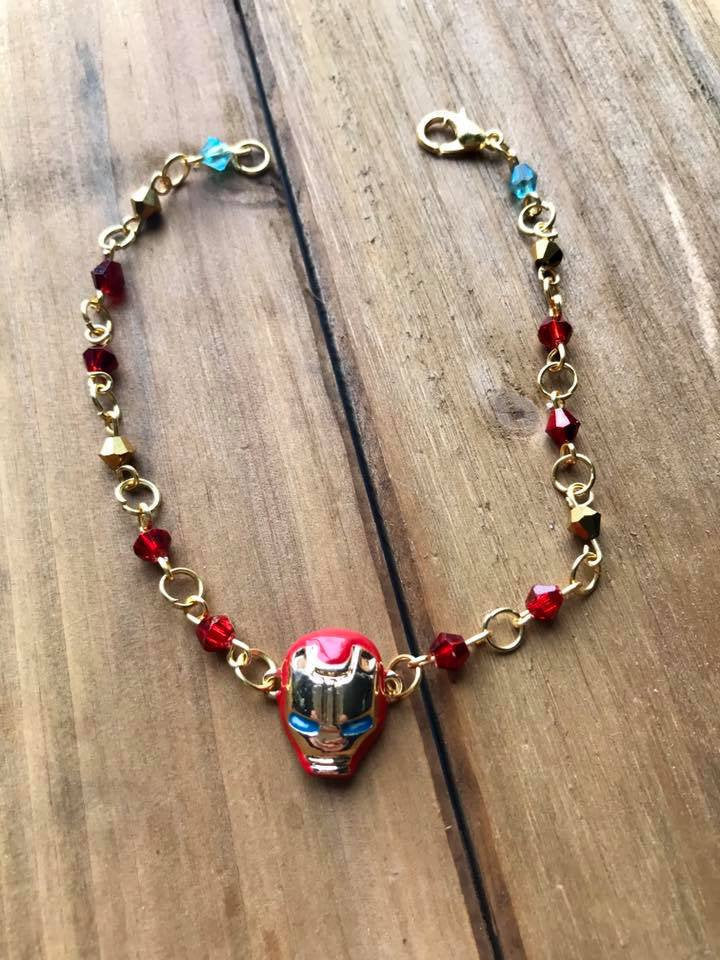 Iron Man Crystal Bracelet