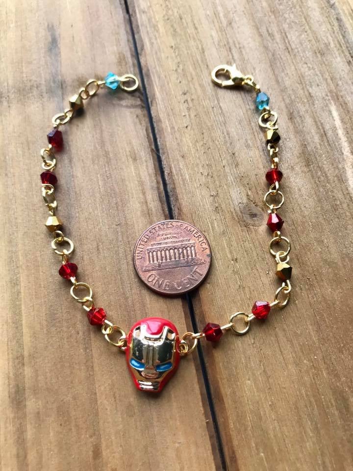 Iron Man Crystal Bracelet
